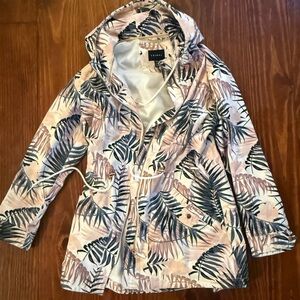 Tribal Pink and Cream Floral Rain Jacket
